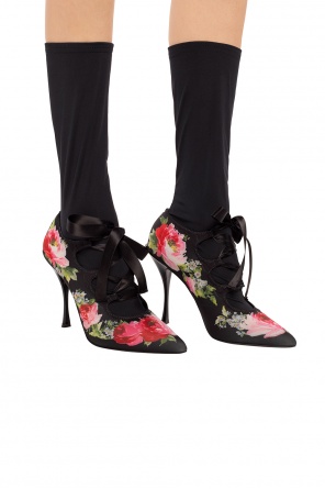 Pattered stiletto pumps with a sock, zdjęcie 2 Pattered stiletto pumps with a sock od Dolce & Gabbana